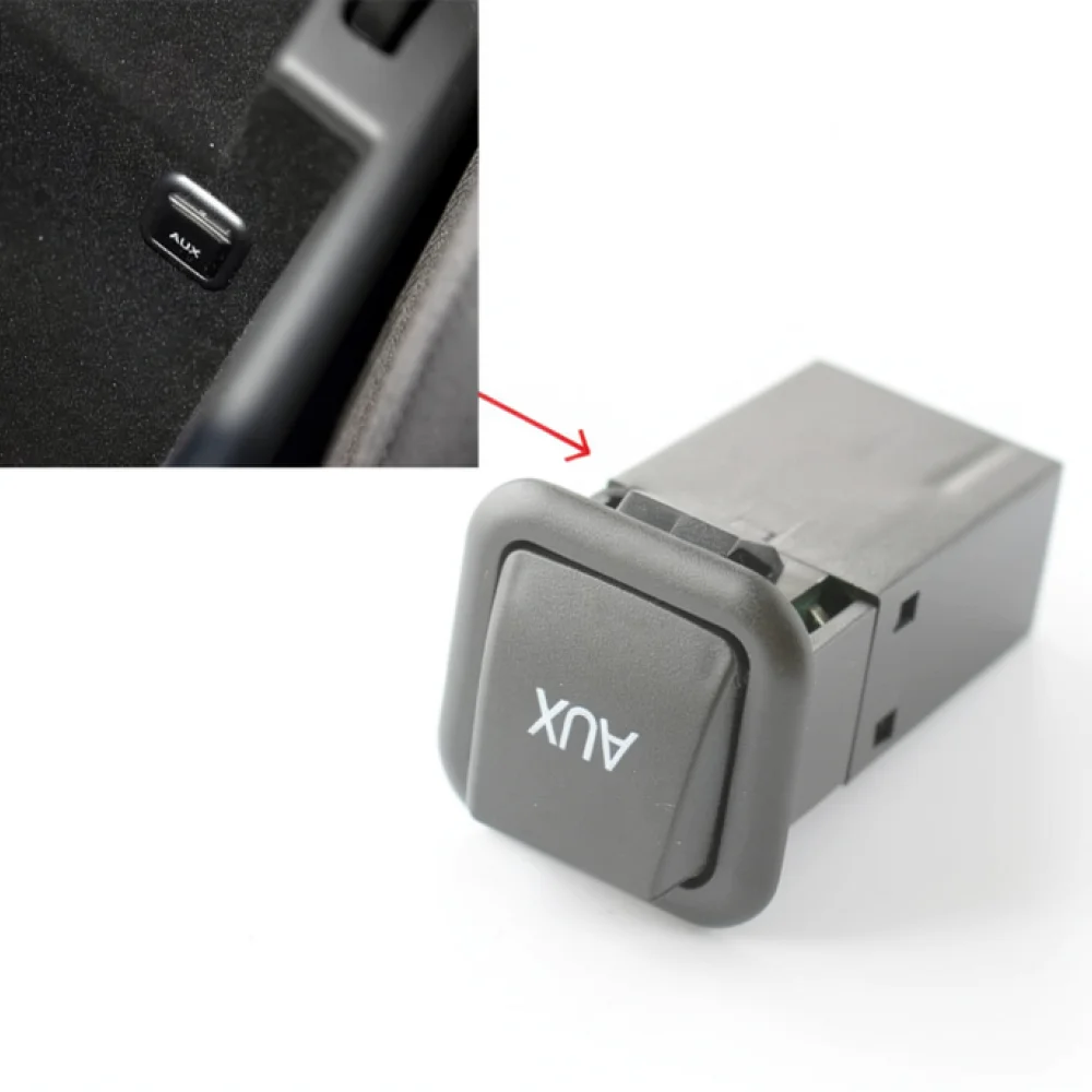 For For Volkswagen Skoda Armrest Aux Multimedia Interface Cable Adapter Car Stereo Audio Input Connector Signal Extension Part