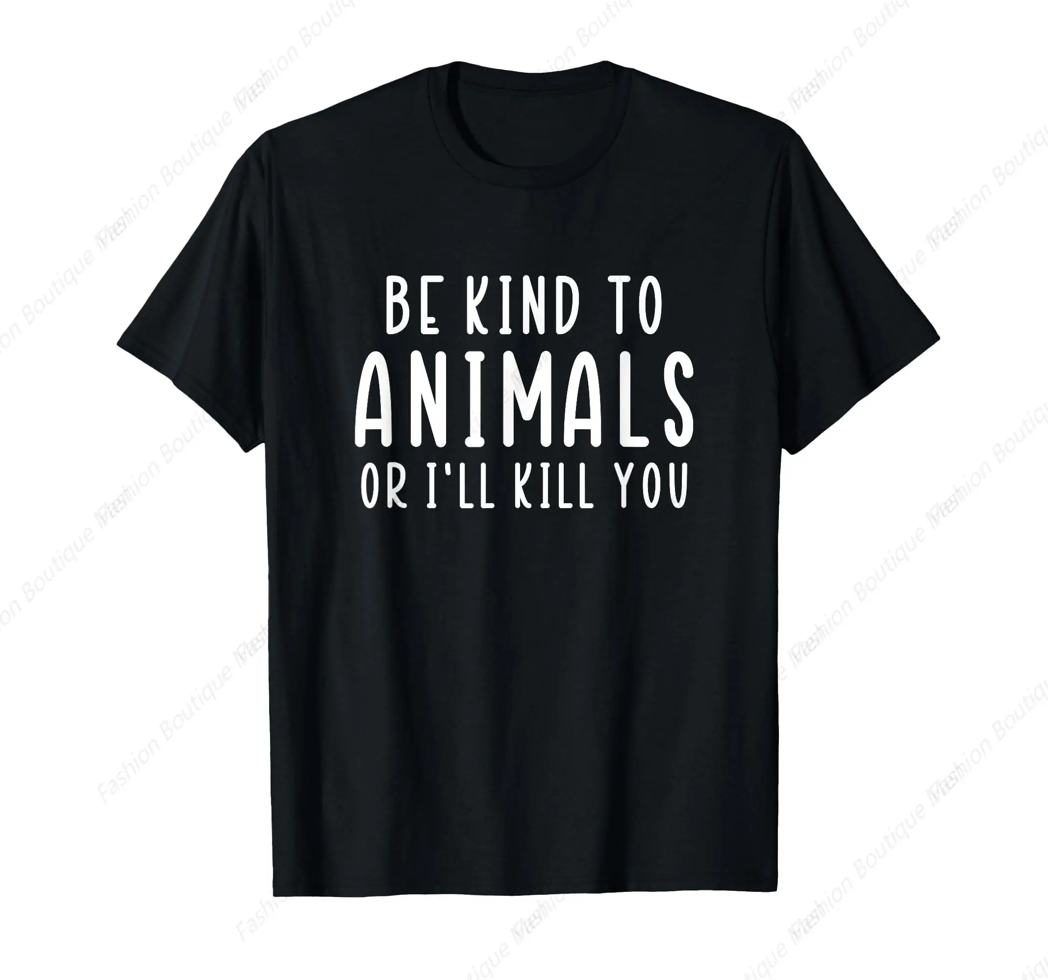 Funny Animal Lover Shirt Be Kind To Animals T-Shirt Casual Short Sleeve Personalized Top