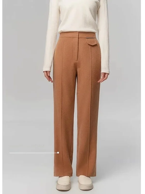 

Athflow Sle Australian Wool BC Pants Ningxia jian Cotton Women's Faion Set Spring 2025 Manman Brand