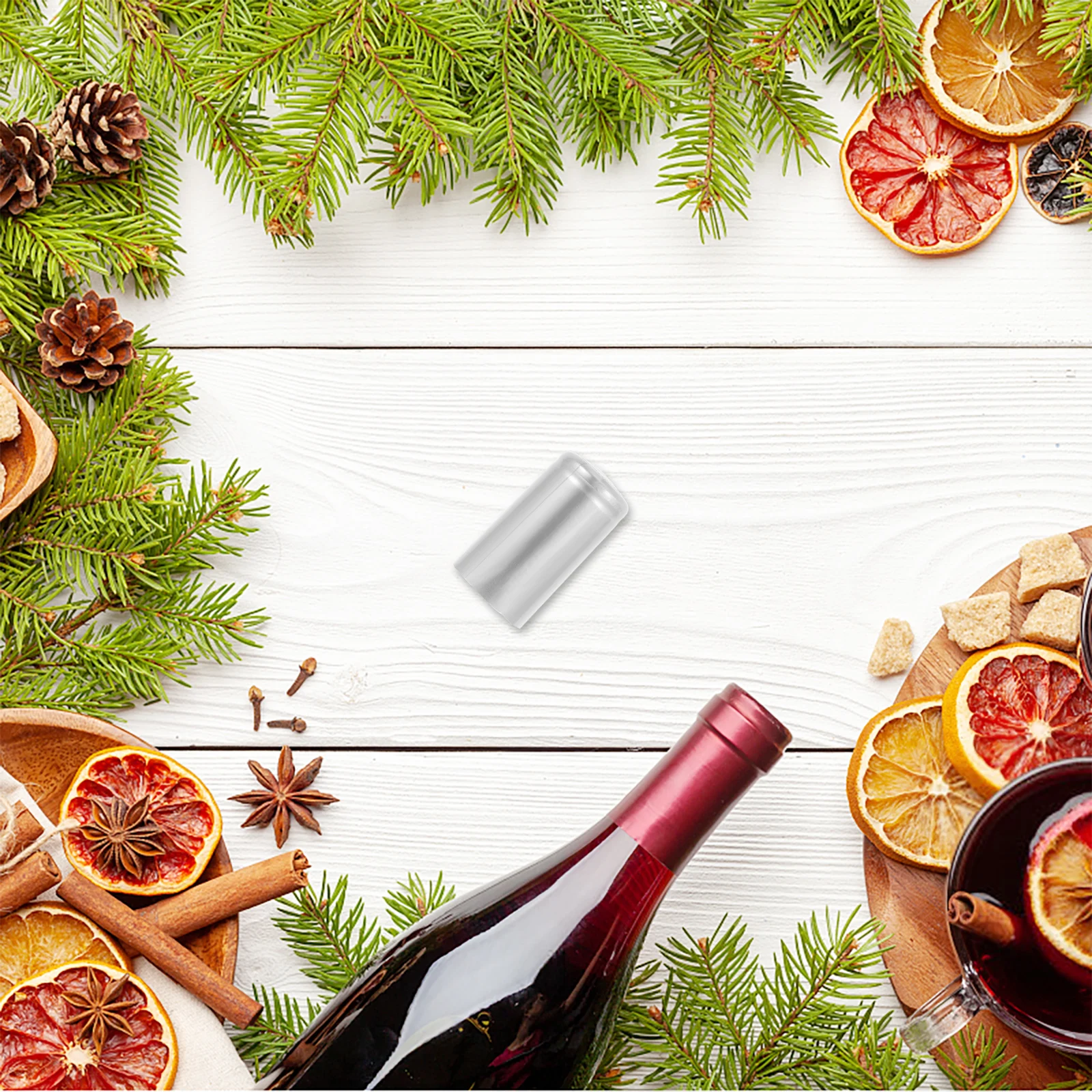 

100Pcs Wine Bottle Shrink Wrap Heat Shrink Caps PVC Seal for Wine Preservation Party Use Sealers Stopper for