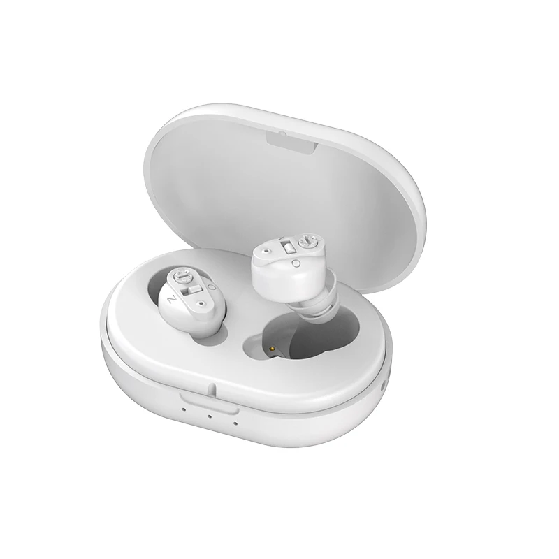 Portable Mini CIC Invisible Rechargeable  Ear Adjustable Hearing Aid For The Deaf Elderly People