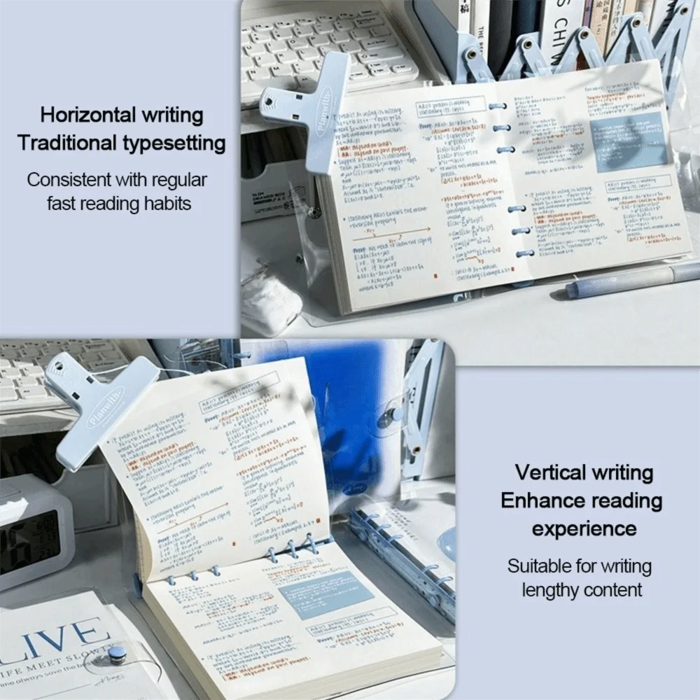 

Transparent Loose-Leaf Notebooks Binder Sketchbook Agenda Book Daily Weekly Thicken Paper Memo Book Office Study Stationery