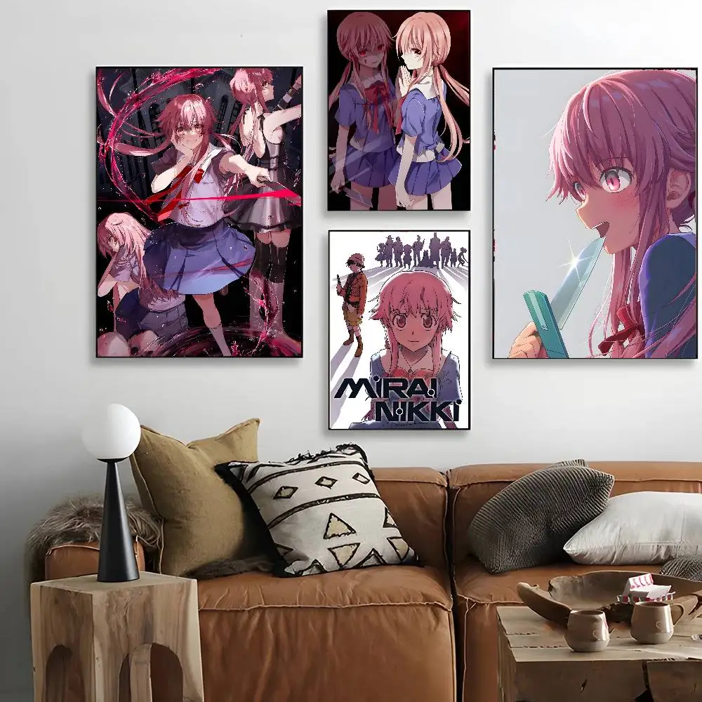 أنيمي الكرتون M-ميراي نيكي المشارك الفن مع المطبوعات غرفة نوم المنزل غرفة المعيشة الديكور هدية #5