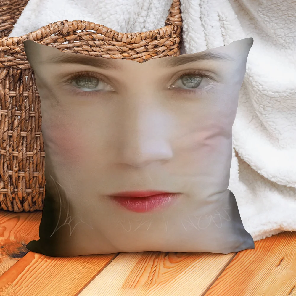 المغني إيما لويز غطاء وسادة البكم ديكور المنزل غطاء الوسادة مناسبة لسيارة غرفة نوم أريكة المكتب #5