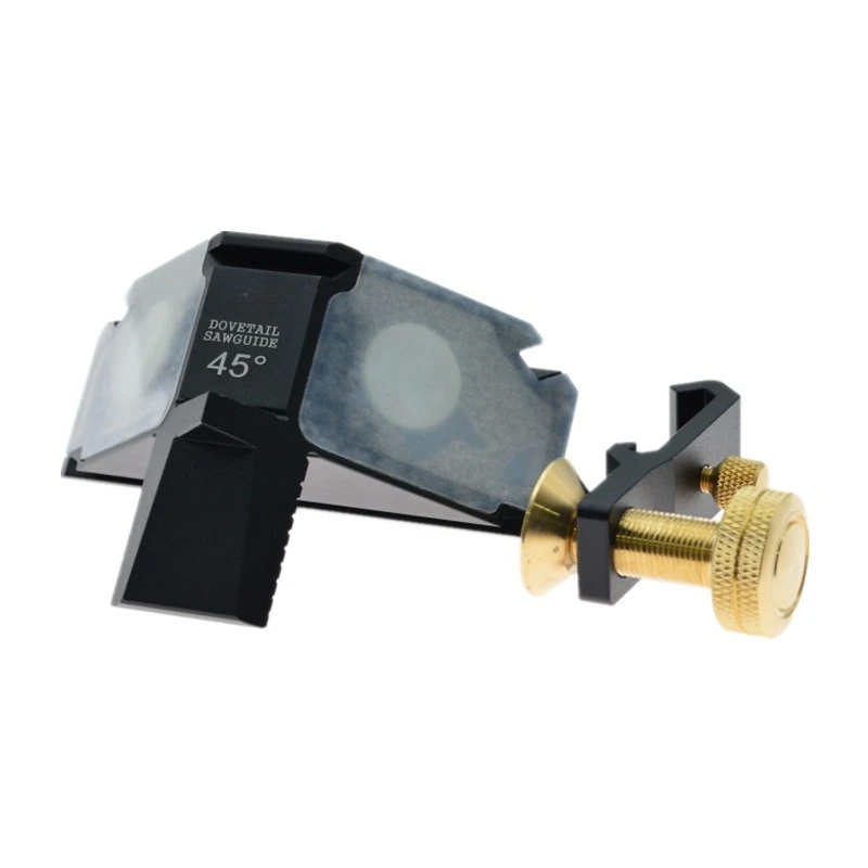 

Woodworking Double 45 ° Sawing Model Precision Mortise and Tenon Fixture Dovetail Tenon Angle Limit Auxiliary Device