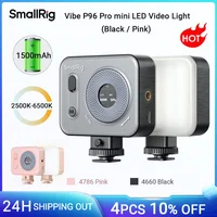 SmallRig Vibe P96 Pro mini luz LED para cámara de vídeo, luz para fotografía CRI95 + 2500-6500K (negro/rosa) para Sony YouTube Vlogging