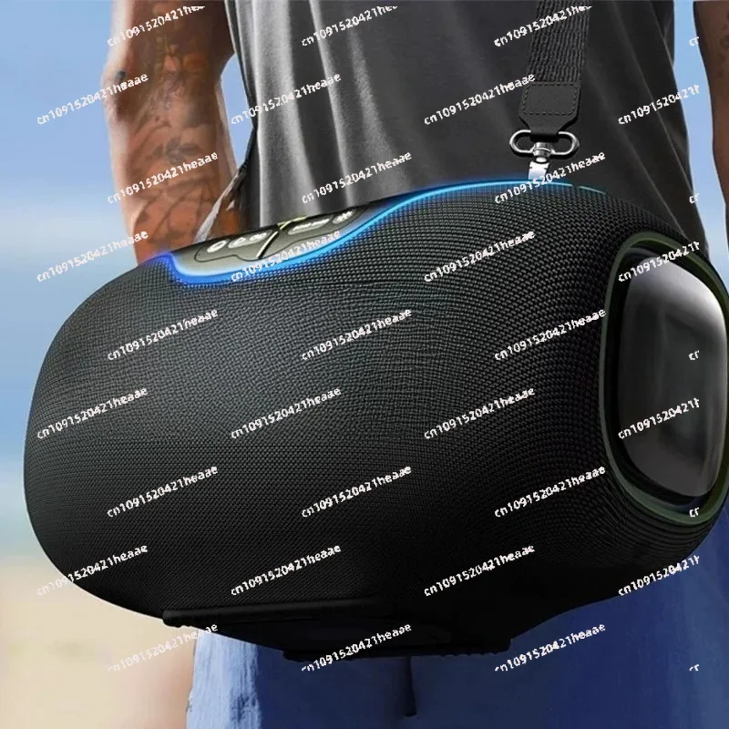 Suitable for 350W Portable Wireless Bluetooth Speaker with Heavy Bass Outdoor Waterproof Sound System Microphone USB And TF