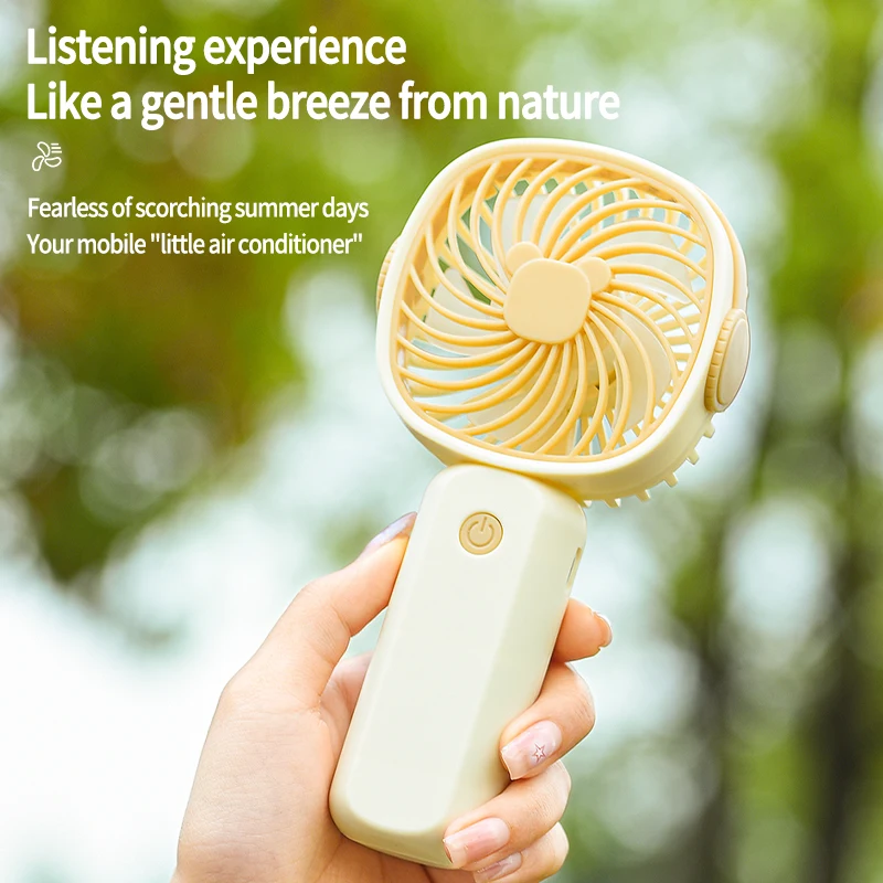 NEW Mini USB Handheld Fan Multi-Functional Desktop With Stand Eectric Fan Students Outdoor Portable Portable Small Fan