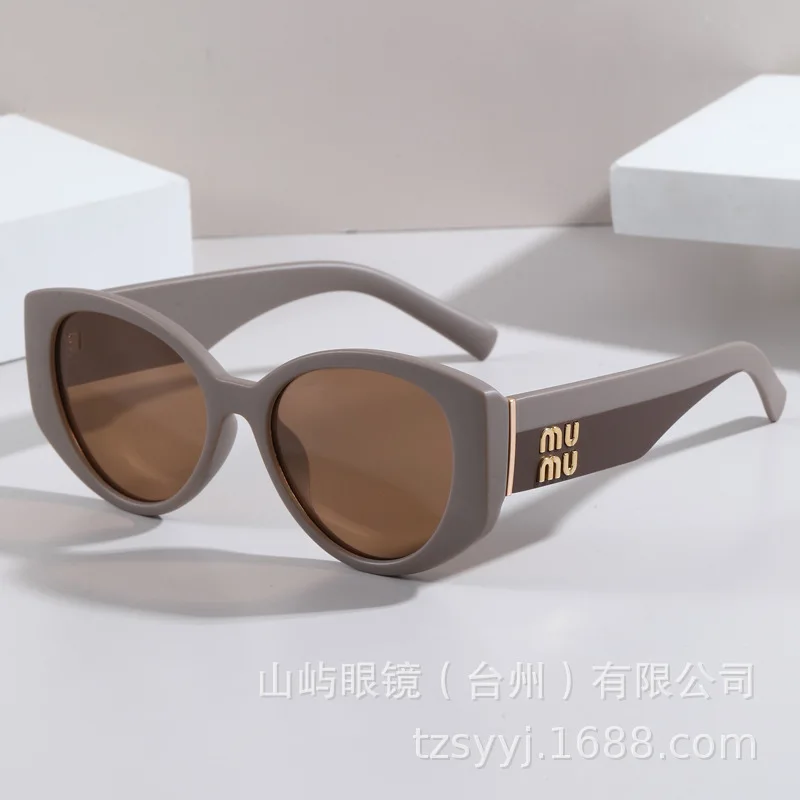 

Новые ретро овальные солнцезащитные очки «кошачий глаз» женские поляризационные модные премиум-класса модные хит продаж универсальные