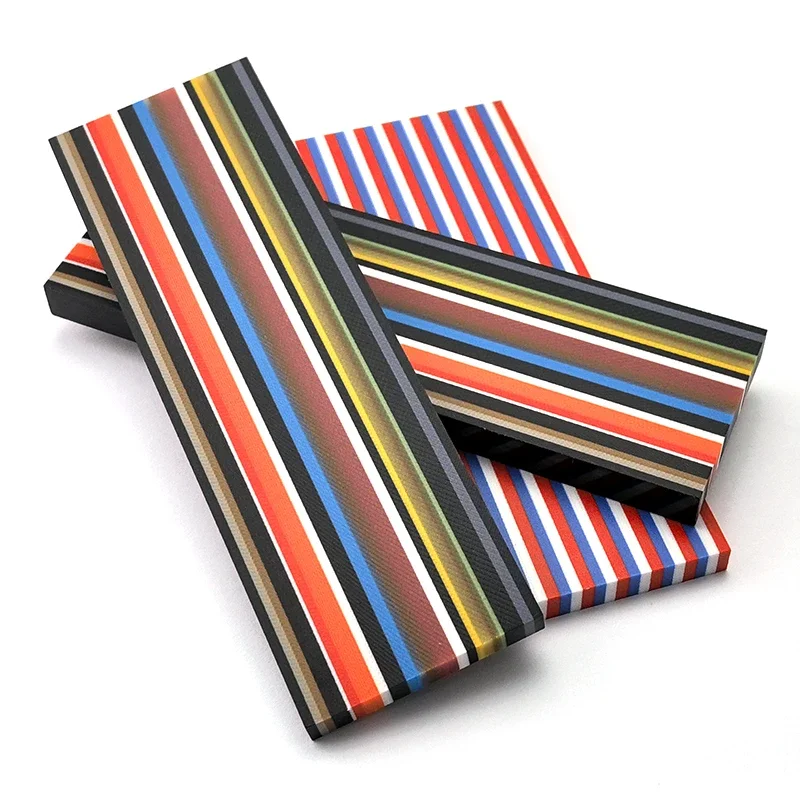 2 Peças de Cabos G10 com Padrão de Doces e Bandeiras para Ferramentas Artesanais DIY - Material para Fabricação de Cabos