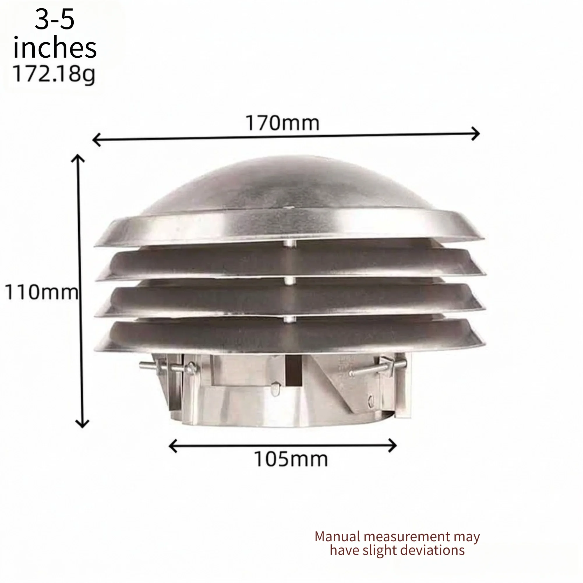High-Strength Aluminum For Exhaust Cap for Safe Venting of Combustion Gases in Residential and Light Commercial Installations