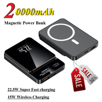 20000mAh Magnetically Absorbed Wireless Ultra-thin and Compact Portable Power Bank Is Suitable for IPhone Huawei Xiaomi Samsung