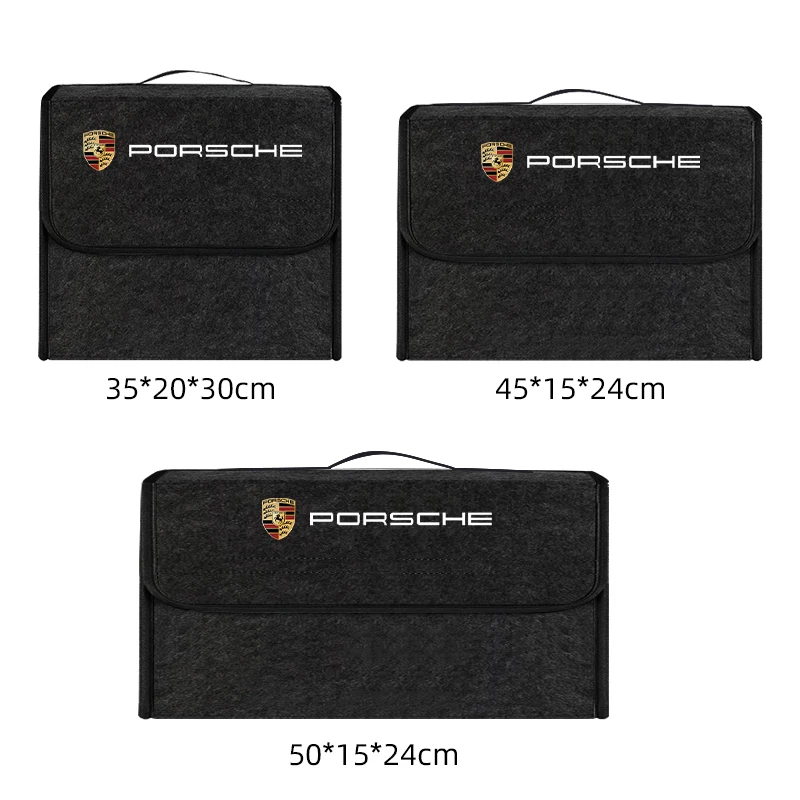 Car Trunk Organizer Box Large Capacity Folding Storage Bag For Porsche Cayenne macan Palamela Tayca Panamera Car Stickers