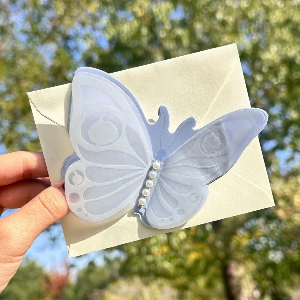 Exaggerate With Envelope Butterfly Card Greeting Party Birthday Card Sweet Pearl Accessories DIY Card Mother's Day
