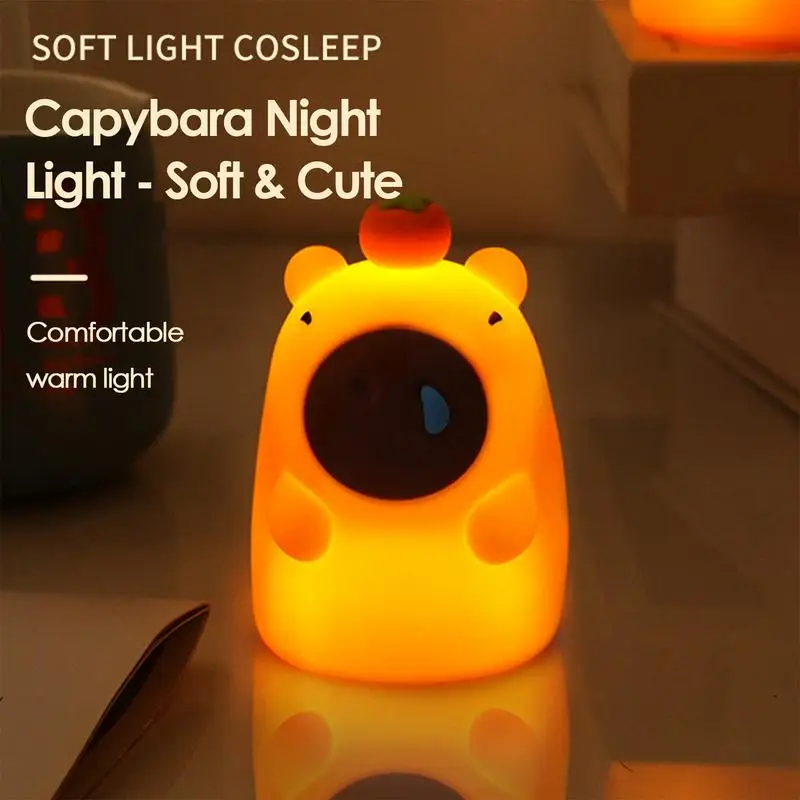 

Capybara Lamp Multi-Color Lamp 3 Level Dimmable Touch-Sensitive Multi-Color Rechargeable Night Light For Kids Room Decor