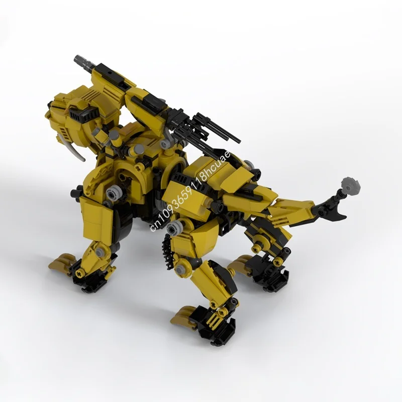 ตัวต่อ MOC รุ่นเสือฟันดาบ 753 ชิ้น ของขวัญคริสต์มาส ชุดตัวต่อสถาปัตยกรรม ประกอบเอง DIY ของเล่นเสริมพัฒนาการเด็ก