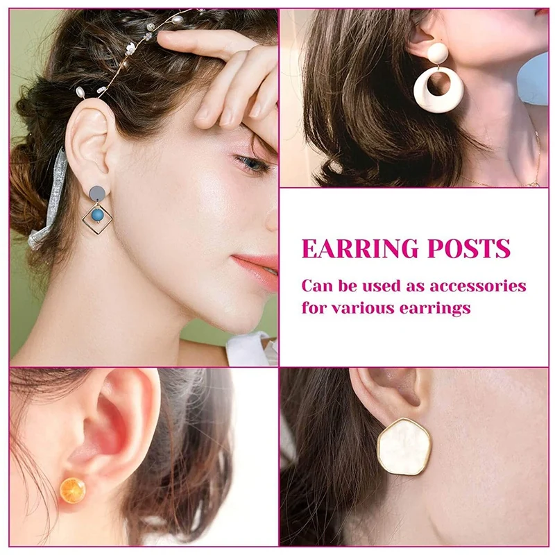 Earring Posts And Backs Earring Making Supplies Earring Making Kit For DIY Earrings And Jewelry Making