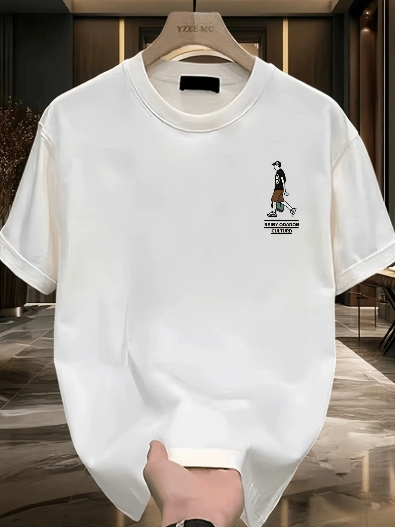 2025 الرجال النساء القطن نمط تي شيرت مطبوع الصيف عادية مستديرة الرقبة تي شيرت مناسبة لارتداء الملابس تنفس #3