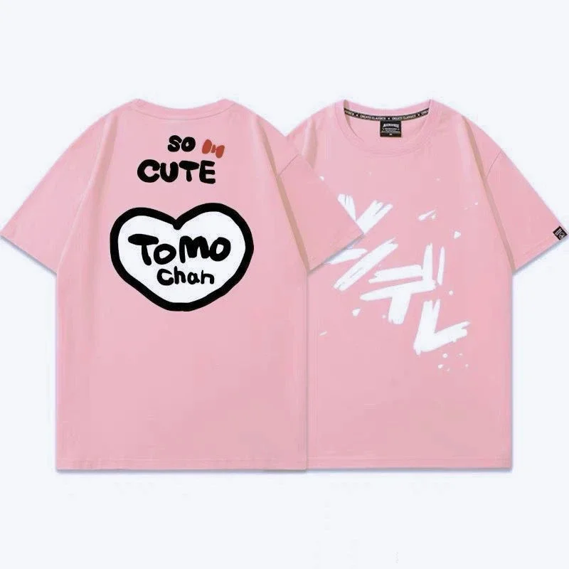 

Japanese Anime Girl Game Men's T-shirt Oversized T-shirt Casual Cotton Daily Four Season T-shirt Women's Clothing Breathable Top