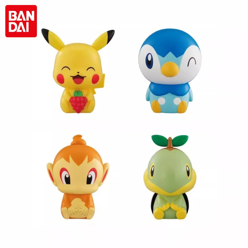 

Genuine Bandai Pokemon Gashapon Toys Pikachu Turtwig Piplup Chimchar Model Doll Brand New in Shelf