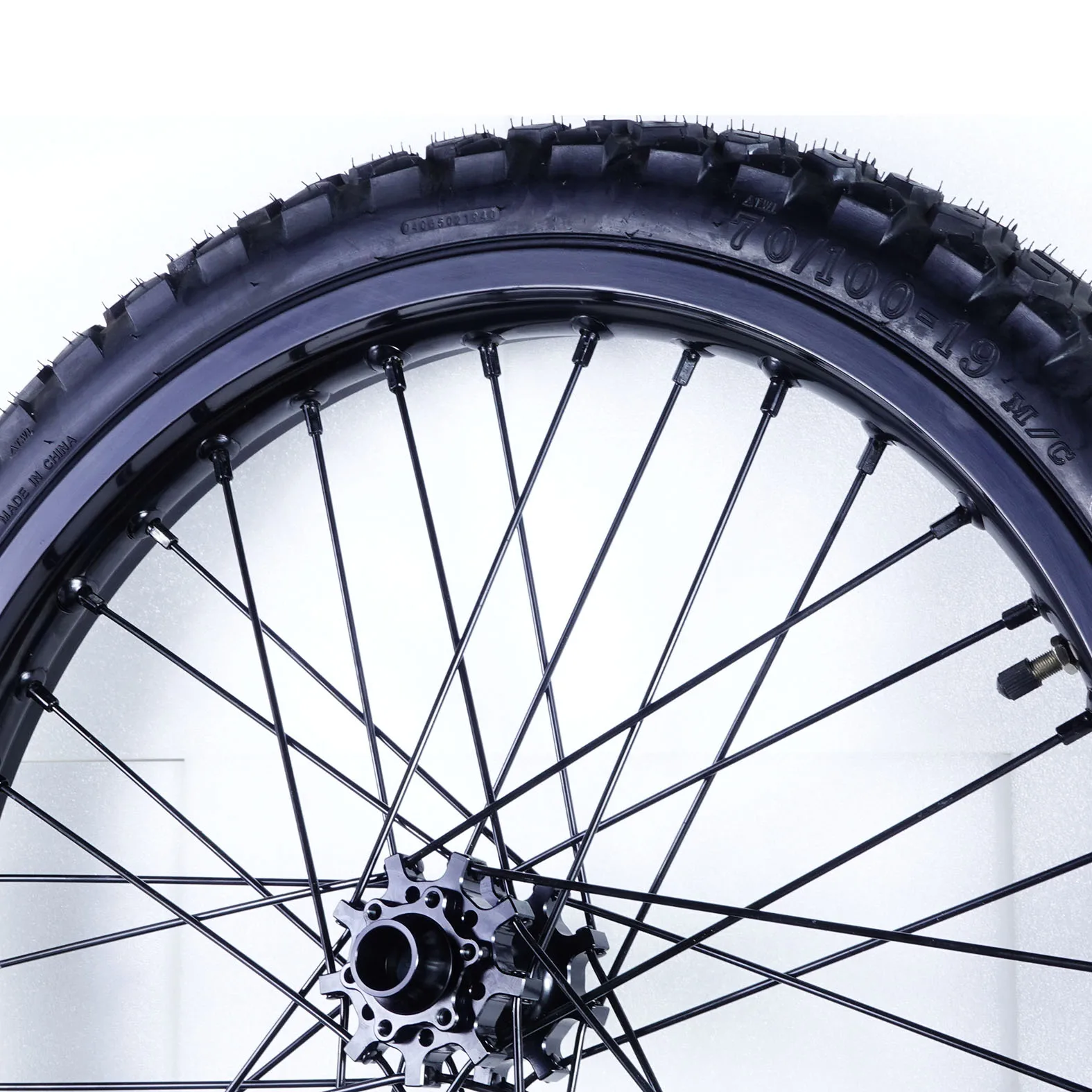 Rueda delantera Garmata para bicicleta eléctrica, 19 pulgadas, con neumático 70/100-19, accesorios para bicicleta de carretera, eje de 20 mm, orificios para eje de 110 mm de ancho.