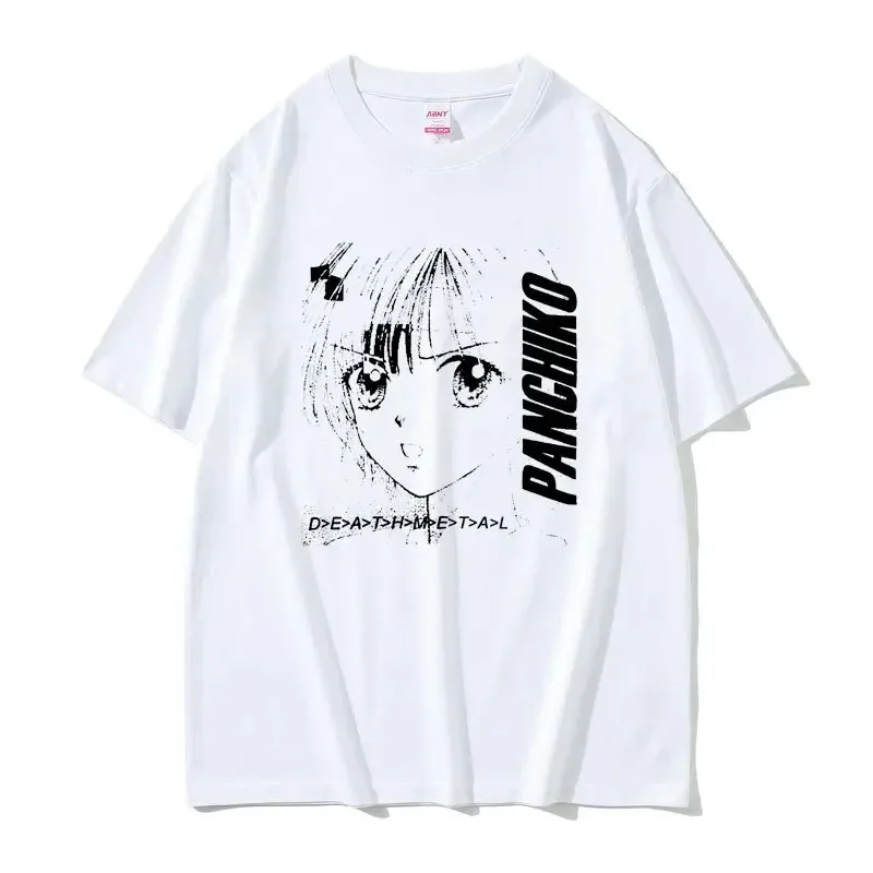 Panchiko DEATHMETAL Album Printed T Shirts Men Women Vintage Casual Short Sleeve T-shirts High Street Fashion Oversized T-shirt