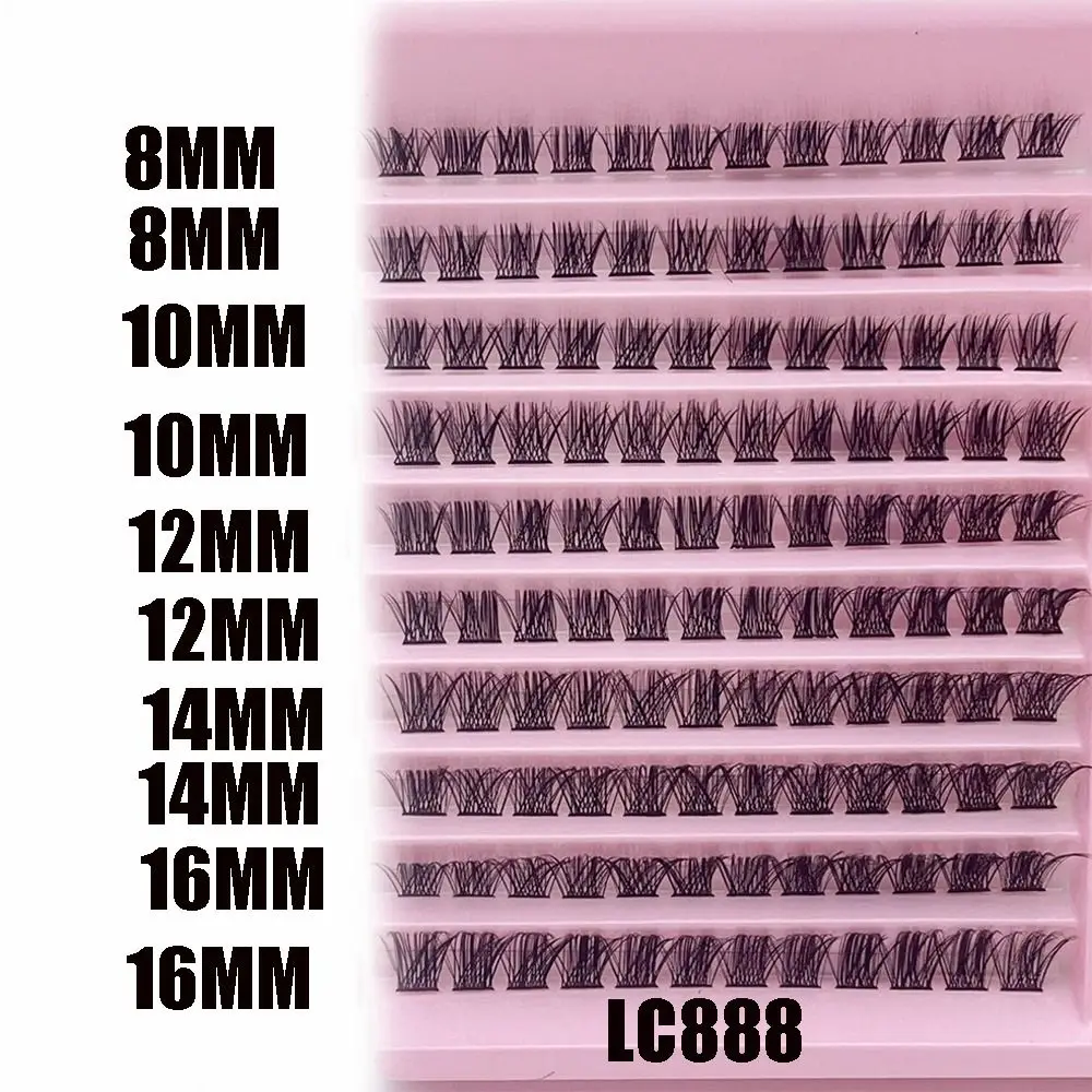 Novo kit de cílios de cluster de comprimento misto diy auto aplicação cílios individuais com cola cílios postiços fofos extensão de cílios