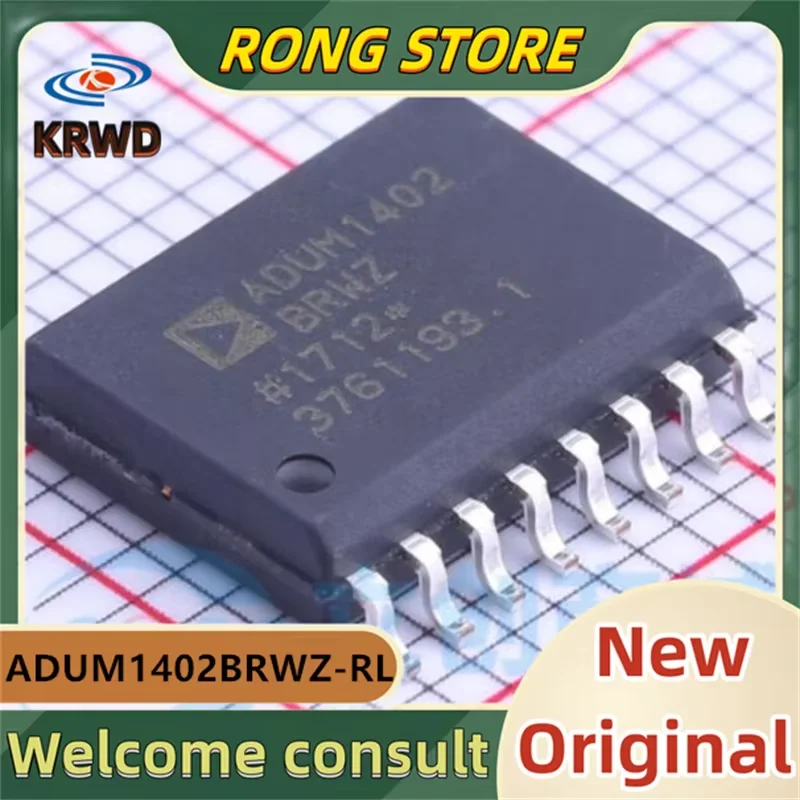 (5PCS) ADUM1402BRWZ New and Original Chip IC SOIC-16 C ADUM1402BRWZ-RL ADUM1402BRW ADUM1402BR