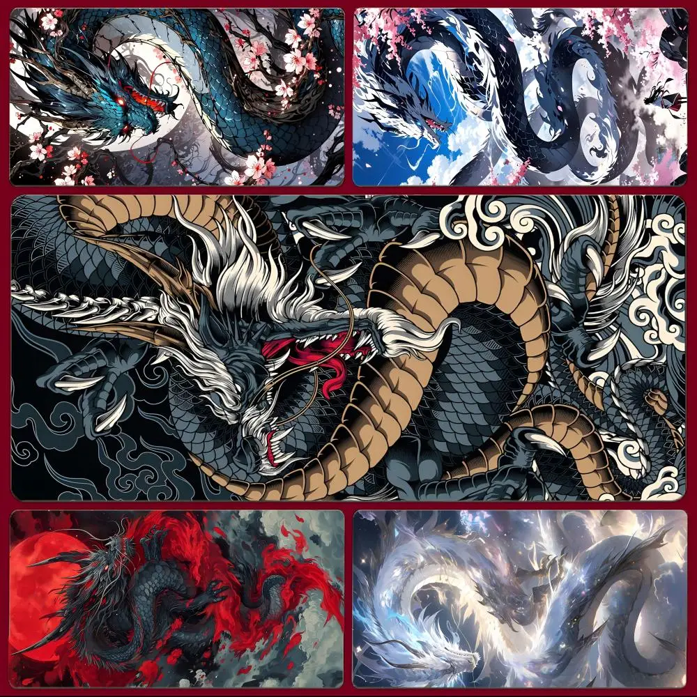 creature mythical D-Dragon Mouse Pad Large Gaming Mousepad with Stitched Edges Thickened Desk Mat PC