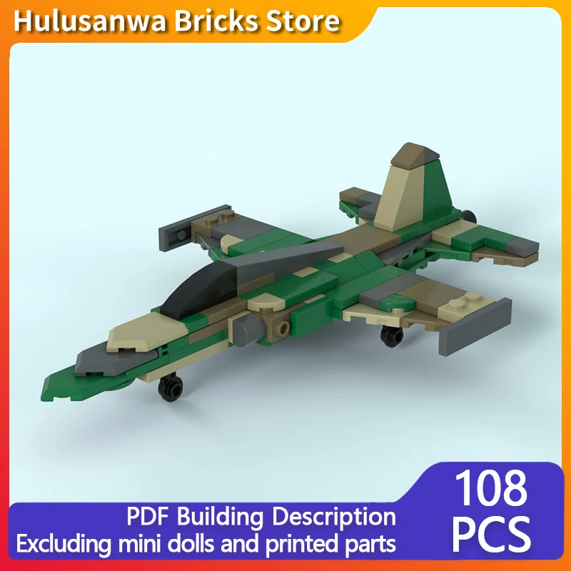 

F-5E Tiger Modern Military Fighter Jets Model MOC Building Bricks War Equipment Modular Technology Gifts Holiday Children Toys