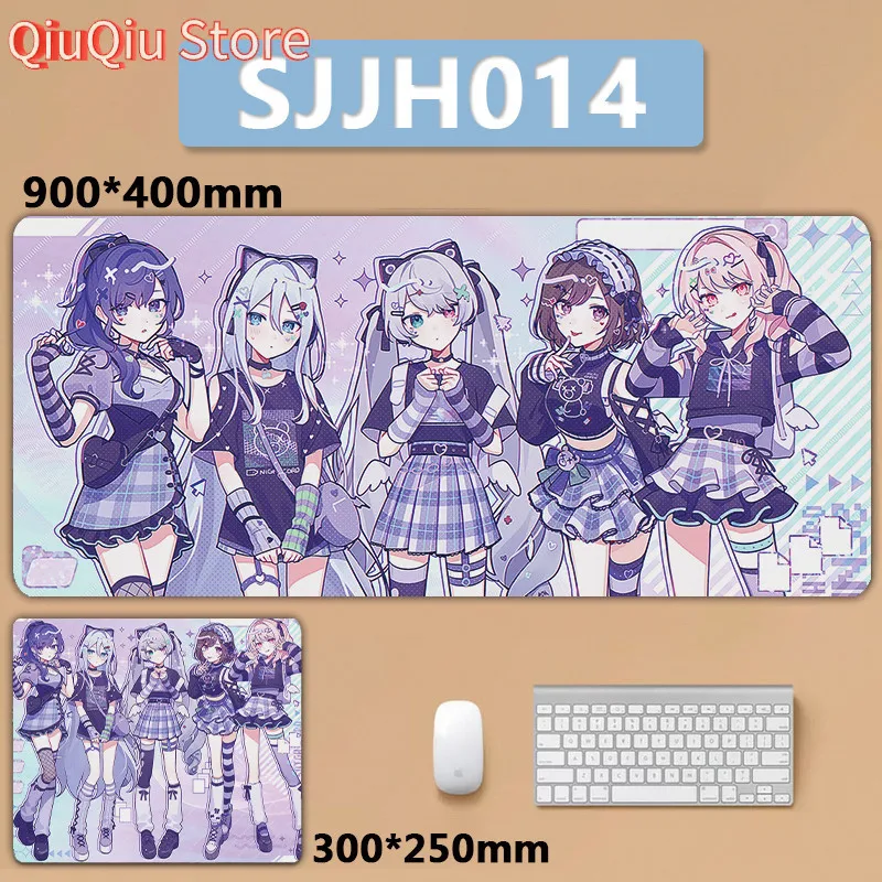 

90x40cm PJSK XXL Large Mousepad Keyboard Pad Shiraishi An Shinonome Akito Project Sekai Colorful Stage Nightcord at 25:00 Mouse