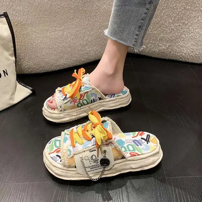 Women's Slippers and Ladies Sandals With Strap Thick Shoes On Promotion Stylish Unique Sale Offer Casual New Fashion Pvc Slides