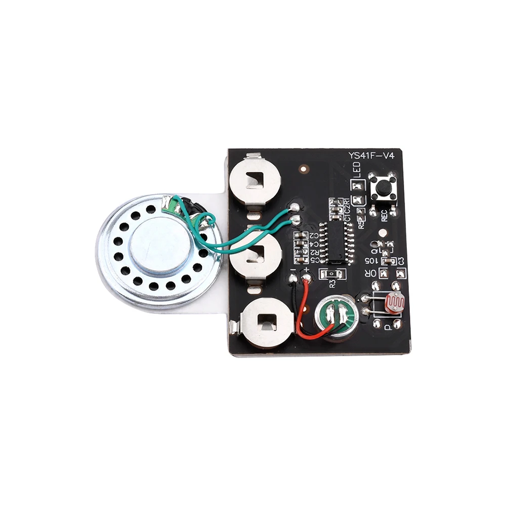 30s Audio Voice Recording Playback Module Button/Light Sensitive/Button with Extension Cord Audio Playboard Music Module