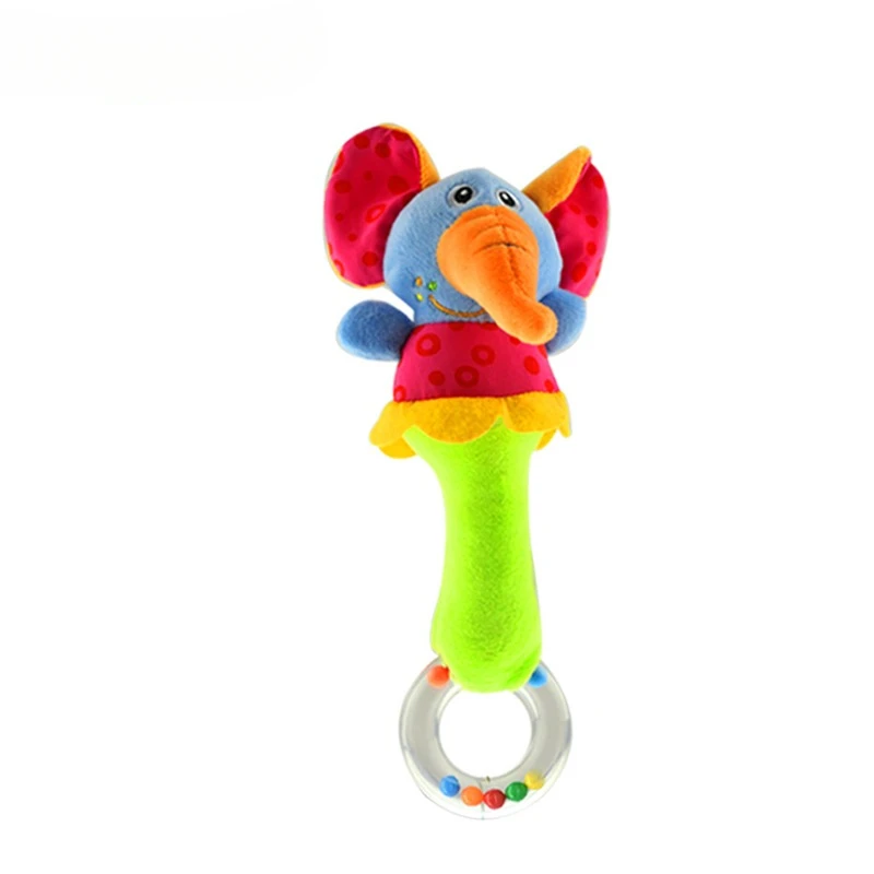 0-1 Year Old Gripping Hand Cranked Bell To Soothe Plush Toys Popular Baby Toys