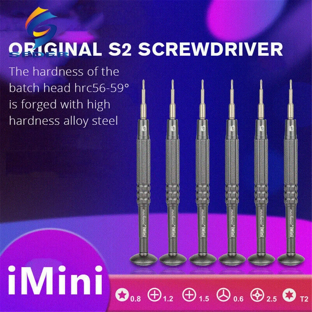 6pcs/set Mechanic IMini Precision Screwdriver Set For Clocks Laptop Phone Screw Repairing Screwdriver Set Hand Repair Tools