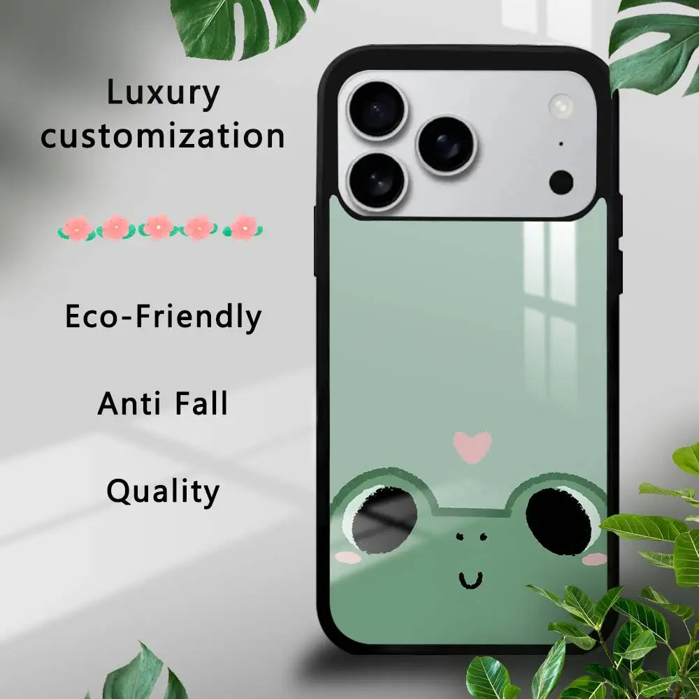 

Cute Frog Hard Case for iPhone 17 16 15 14 13 12 11 Pro Xs Max Mini Plus