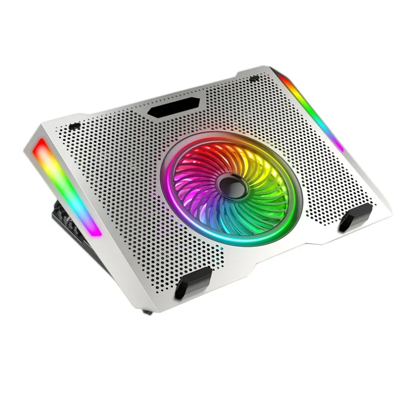 Laptop radiator base water cooling mute laptop cooling exhaust fan aluminum alloy  quiet low noise, strong