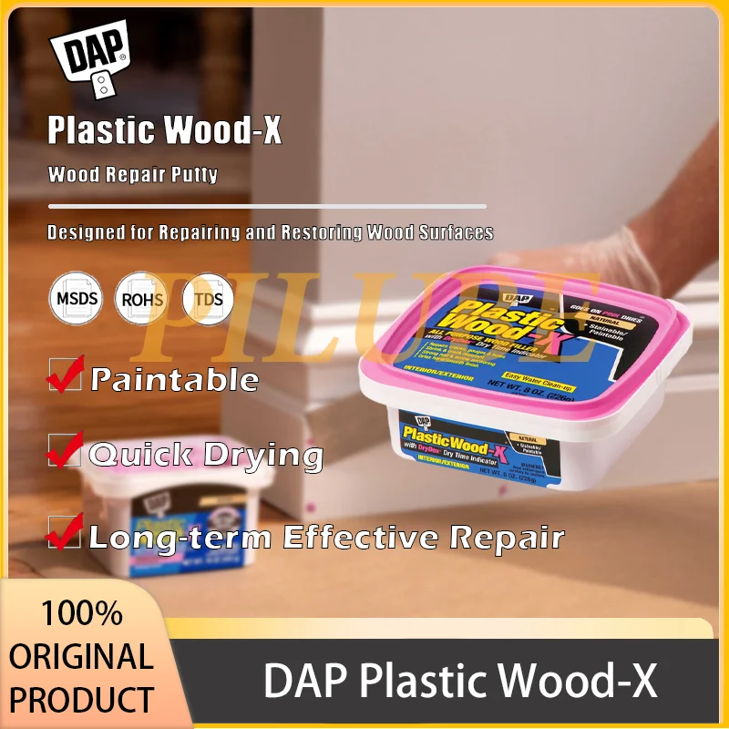 DAP Plastic Wood-X Wood Filler for Wood Repair and Restoration Applications Original Product