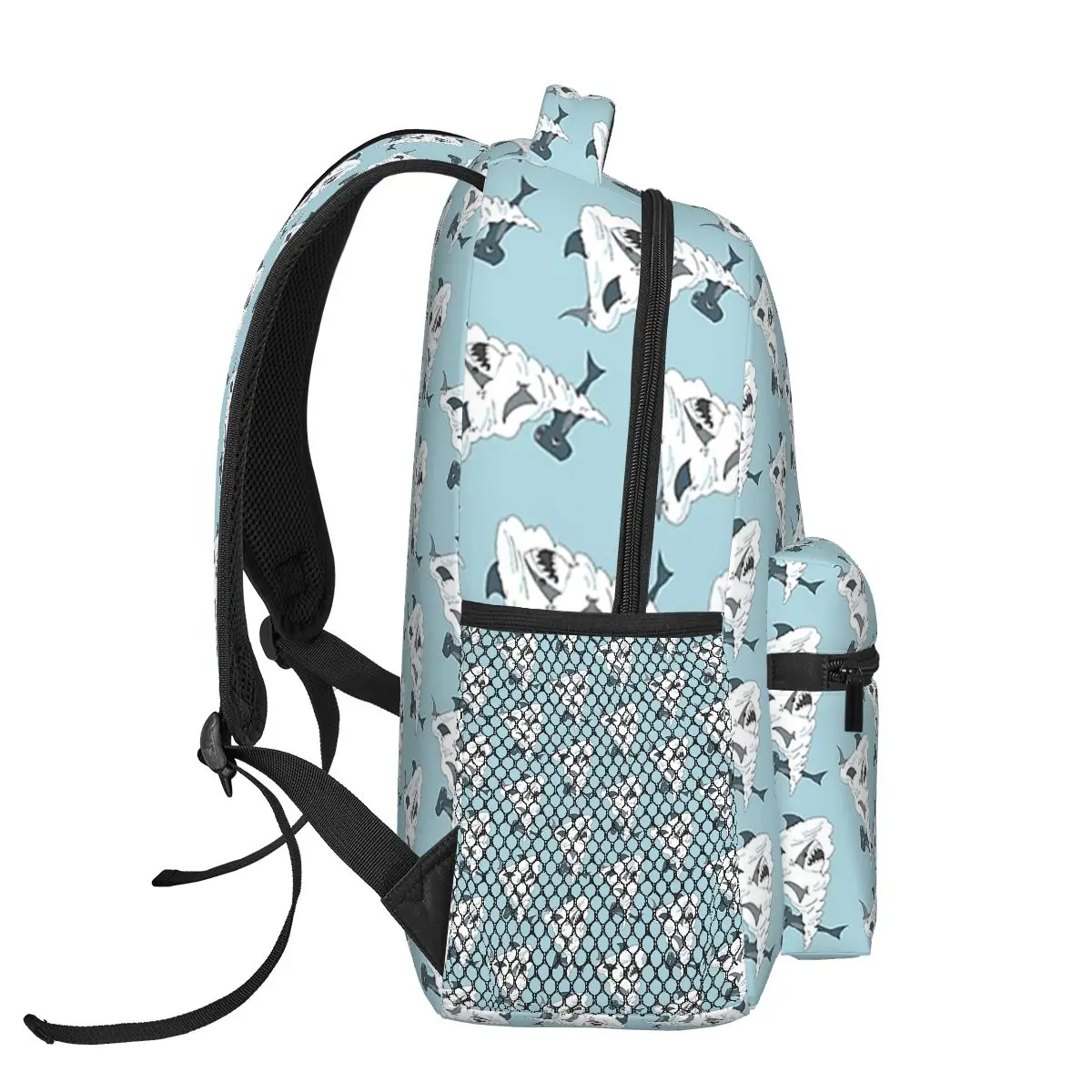 Mochilas Sharknado para Crianças, Mochilas escolares para meninos e meninas, Mochila dos desenhos animados, Bolsa de ombro, Grande capacidade