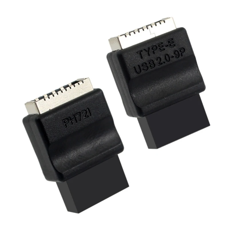 Internal USB 2.0 9Pin to TypeE Converter Adapter Header Enhances Motherboard Compatibility