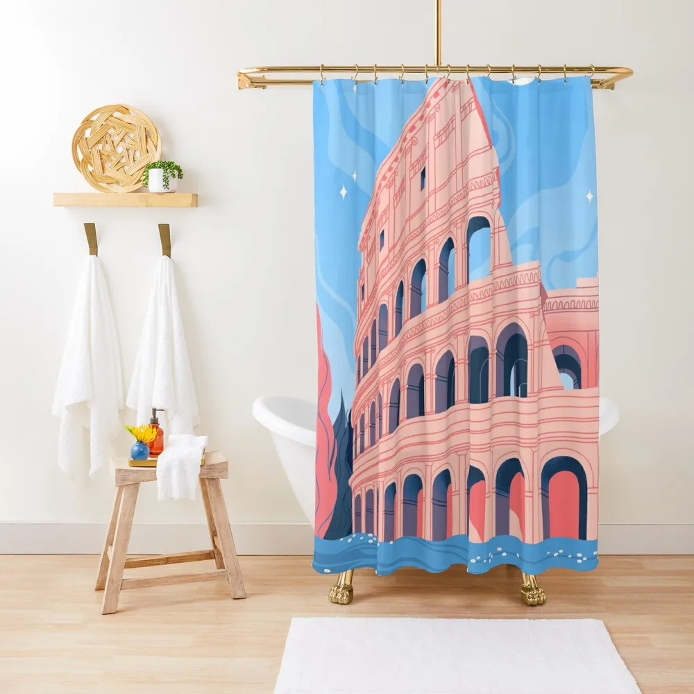 

May Colosseum Shower Curtain Bathroom Accessorys Bathroom Shower Set Bathroom Fabric Curtain