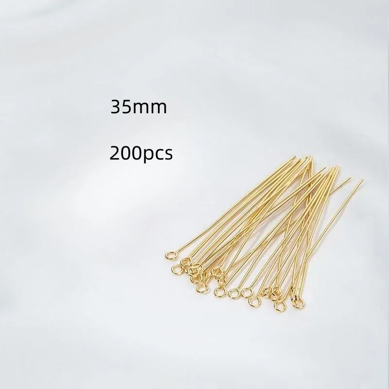 200PCS Mini Metal Wire Eyepins for DIY Craft Beading