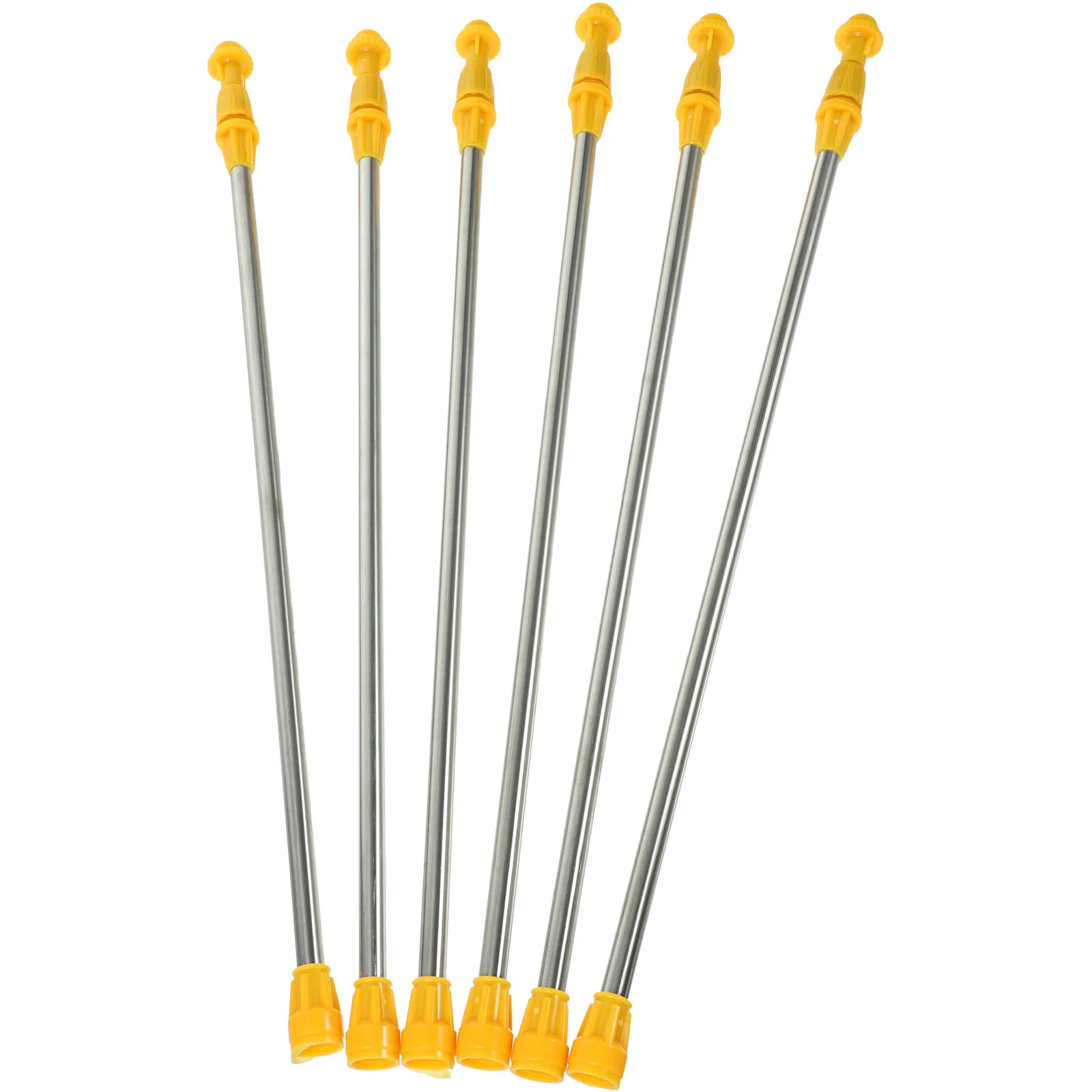 

6 Pcs Shrink Sprayer Accessories Stainless Steel Boom Telescopic Pole Long Hose Nozzle Wand Plant Rod