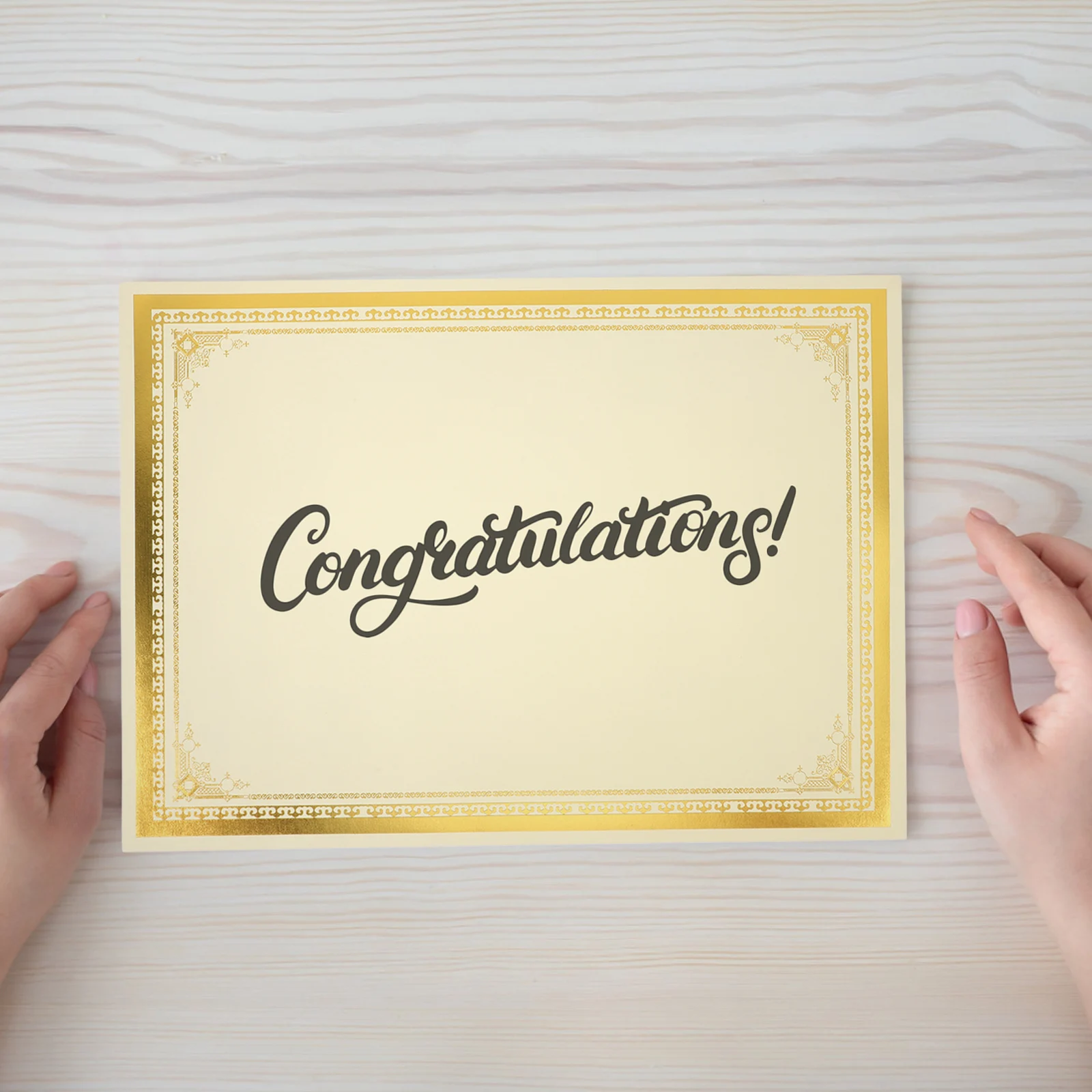 Рисунок 4 - позолоченная бордюрная бумага формата А4