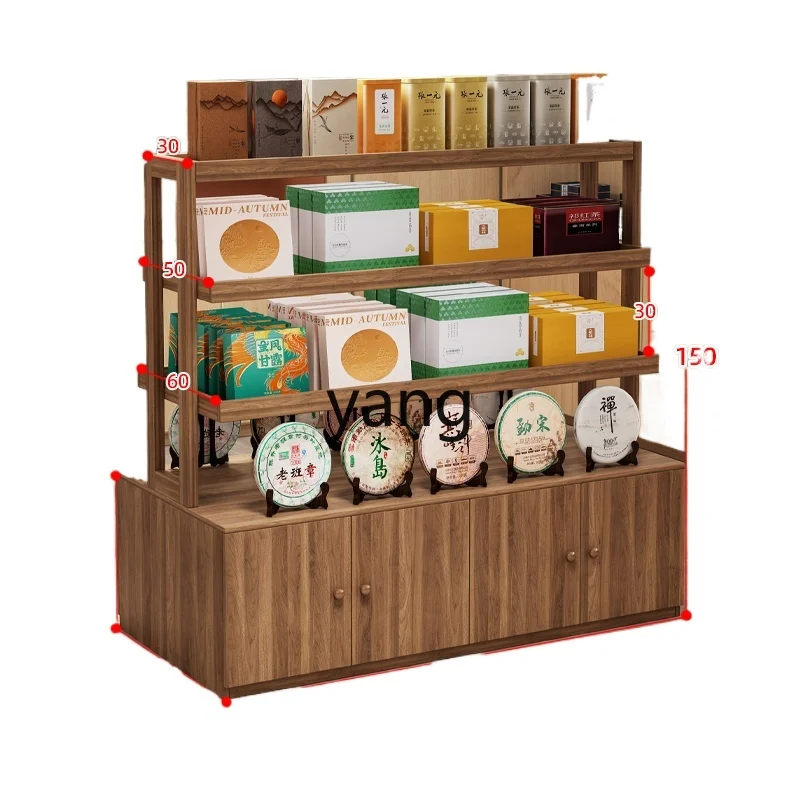 

Lmm solid wood display cabinet agricultural and sideline products supermarket display cabinet convenience store display cabinet
