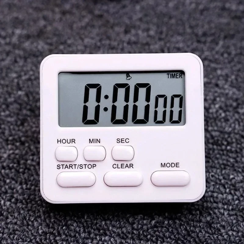 New Multifunction Timer Kitchen Bedroom Timer Reminder Clock Alarm Clock with Digital Display Stopwatch Clock Household
