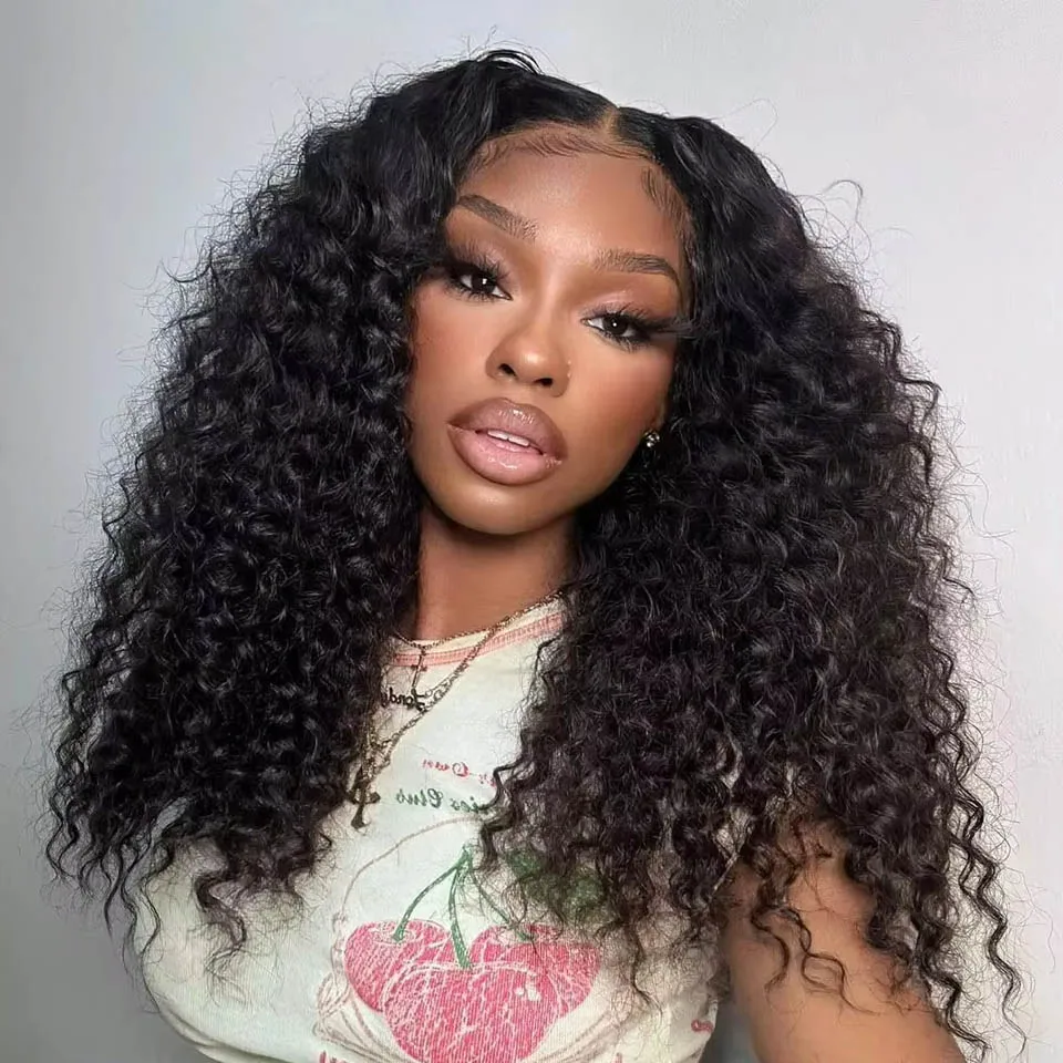 13x4 Lace Frontal Bob Wig Brazilian Curly Wave 4x4 Transparent Lace Frontal Wig Deep Wave Human Hair Wig Remy Bob Lace Wigs 180%