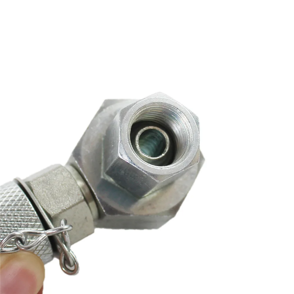 6pcs Hydraulic Swivel Run Tees Tester Coupling Set Hydraulic Tee Connectors for Excavator Construction Heavy Duty Machinery