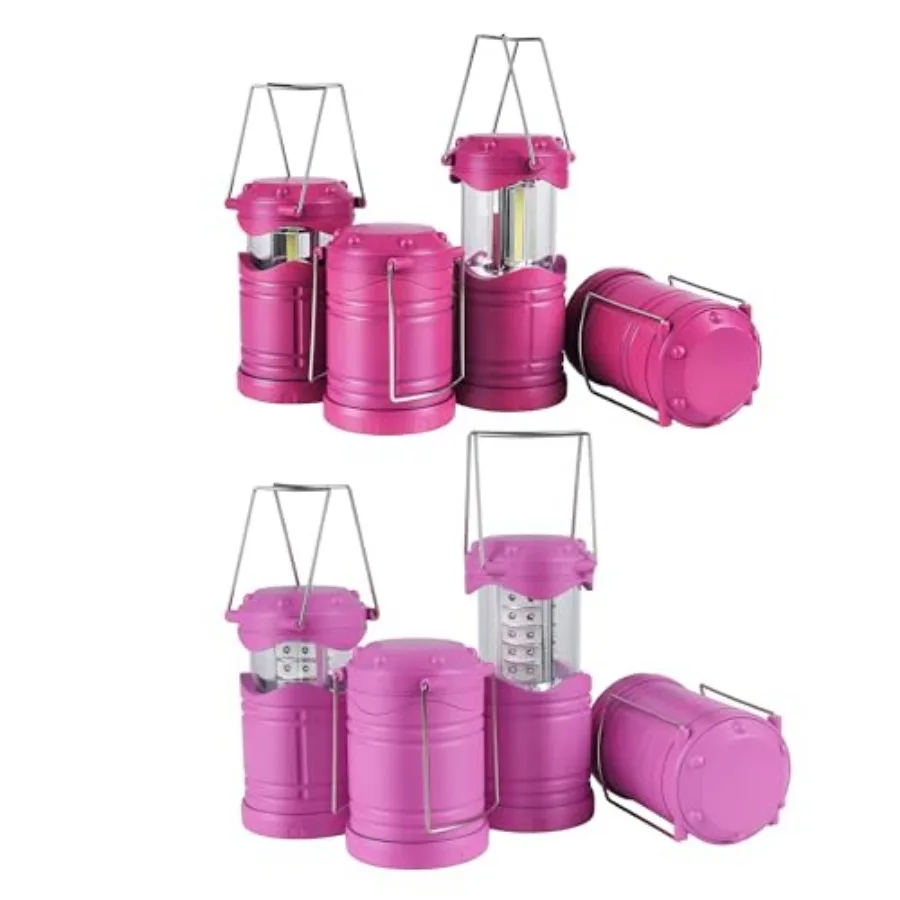 

LED Camping Lantern, 8 Pack Battery Powered Flashlight for Power Outages, Portable Collapsible Hanging Light Essential for Home