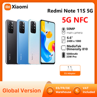 Xiaomi Redmi Note 11S 5G Global Version Smartphone 8G 128G MediaTek Dimensity 810 33W Fast Charging 50MP Triple Camera 5000mAh